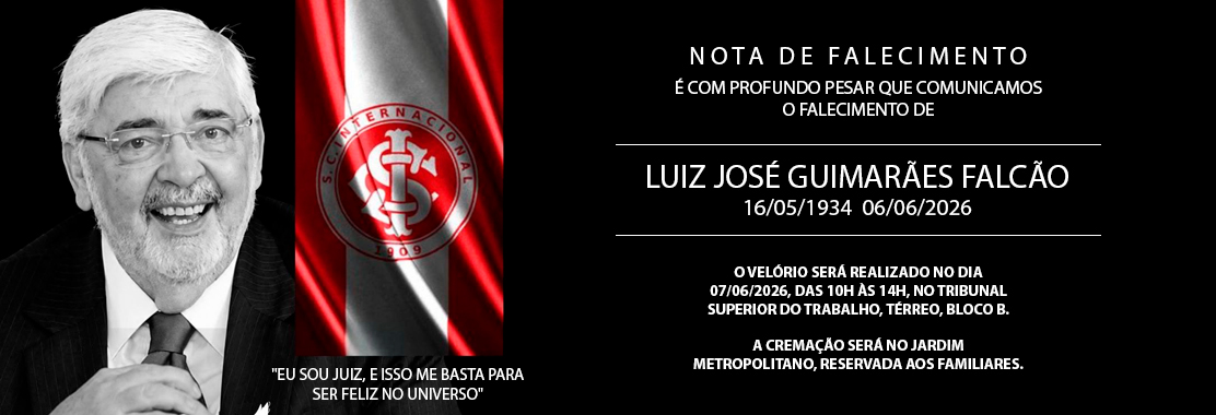 Nota de falecimento - Luiz José Guimarães Falcão